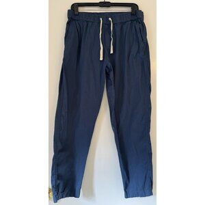 Pact Pants Mens Large Blue Chino Daily Twill Pull On Drawstring Organic Cotton